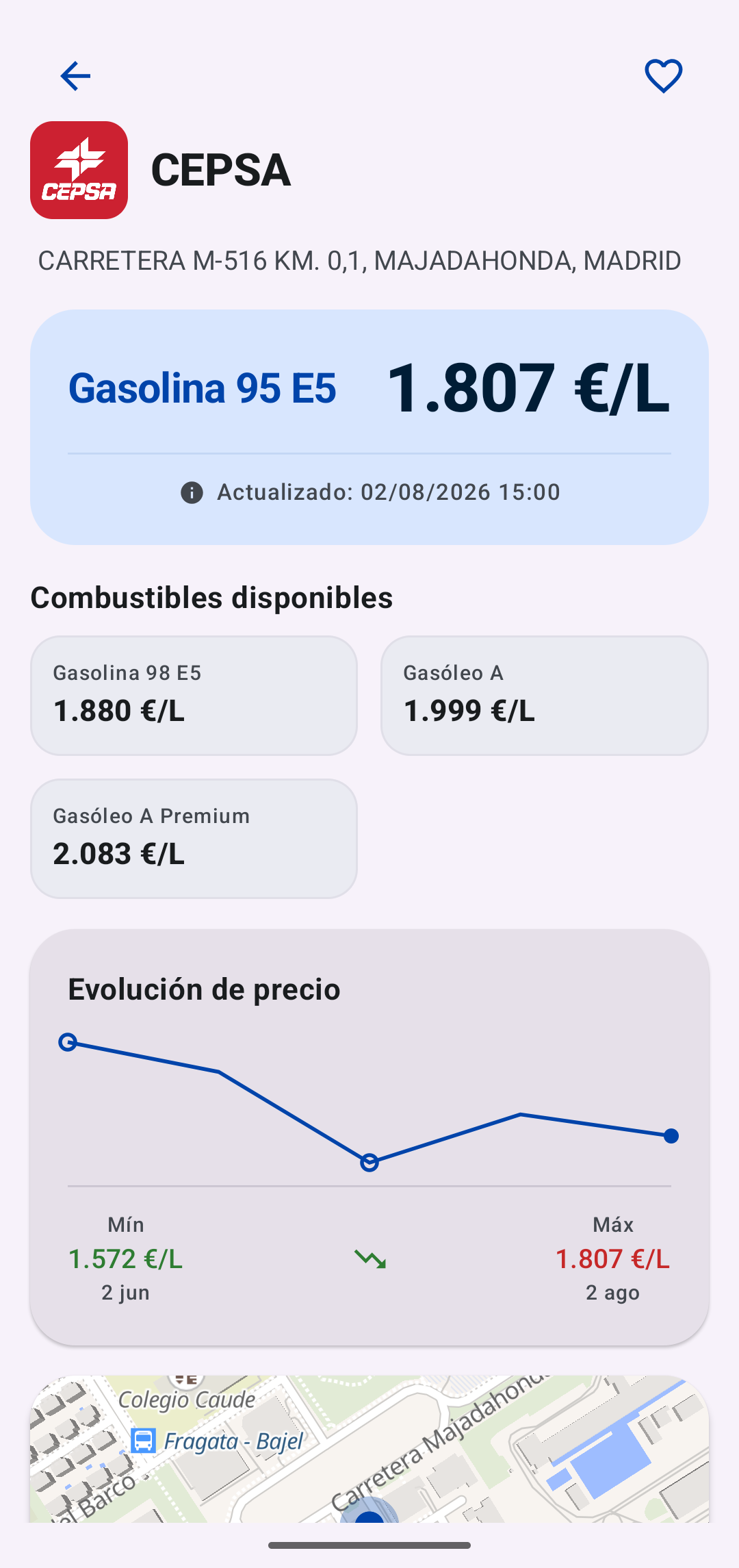 Consulta el histórico
