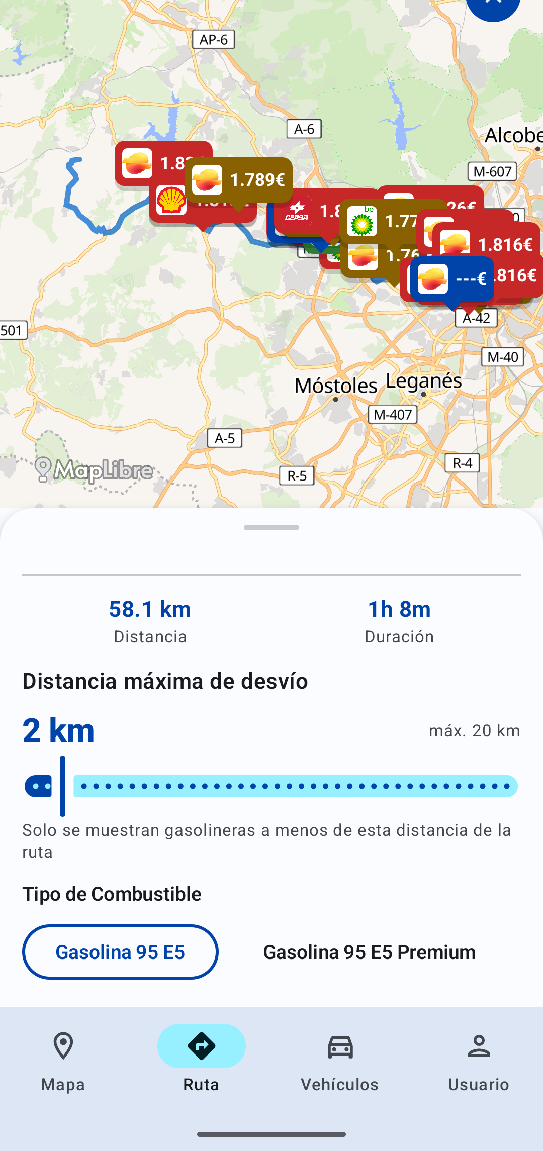Planifica tu ruta